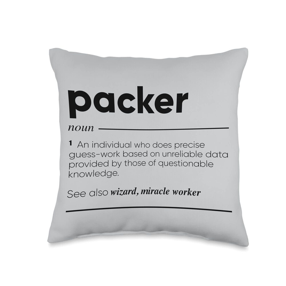 3679 Packer Funny Definition Throw Pillow